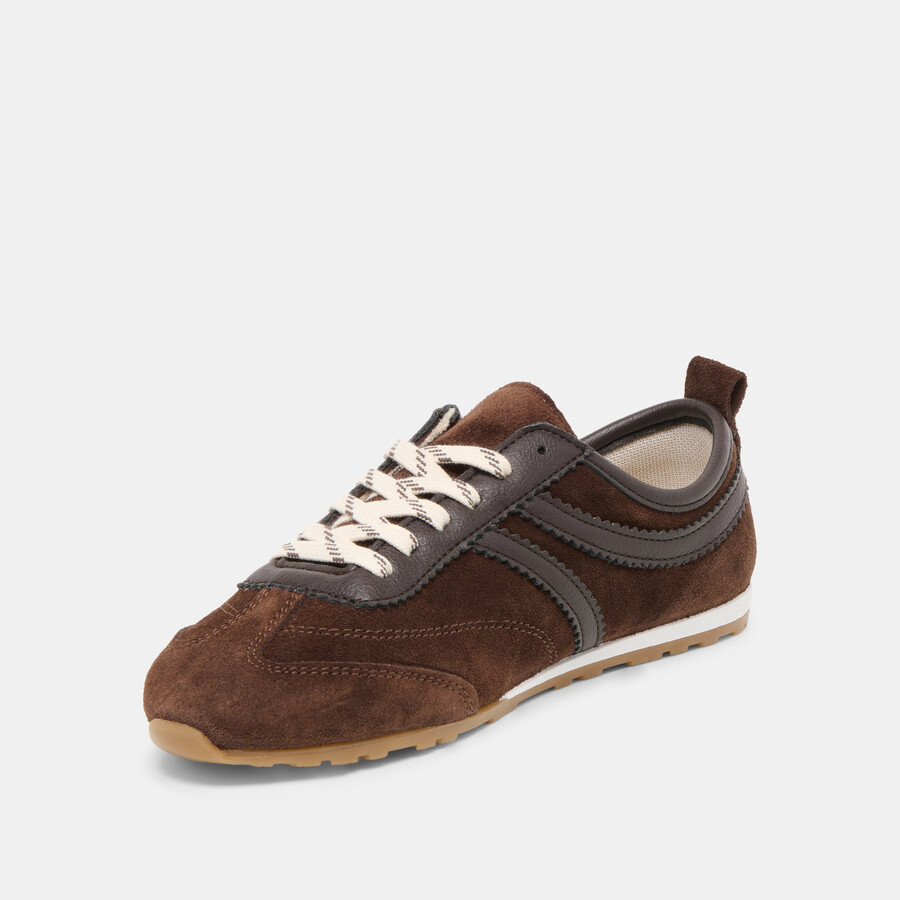viper sneakers dunkelbraunes wildleder