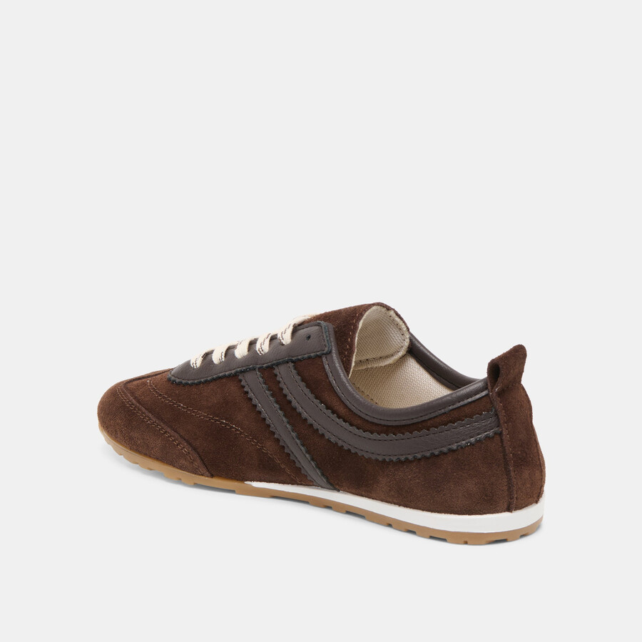 viper sneakers dunkelbraunes wildleder