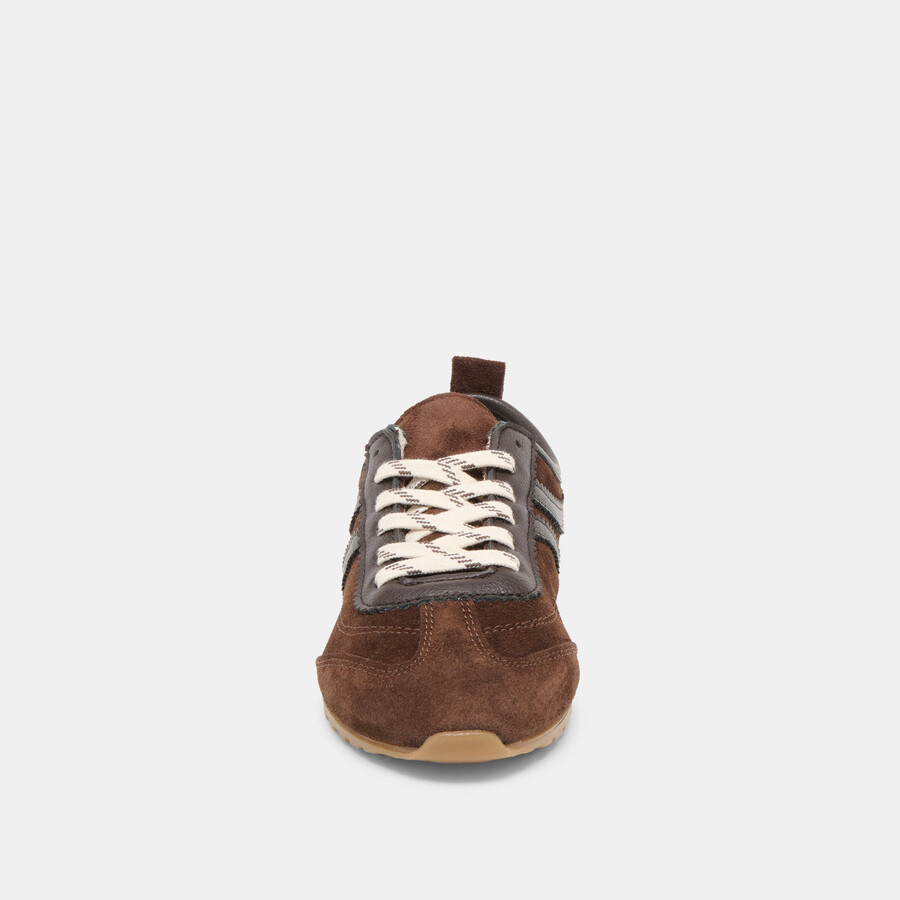 viper sneakers dunkelbraunes wildleder