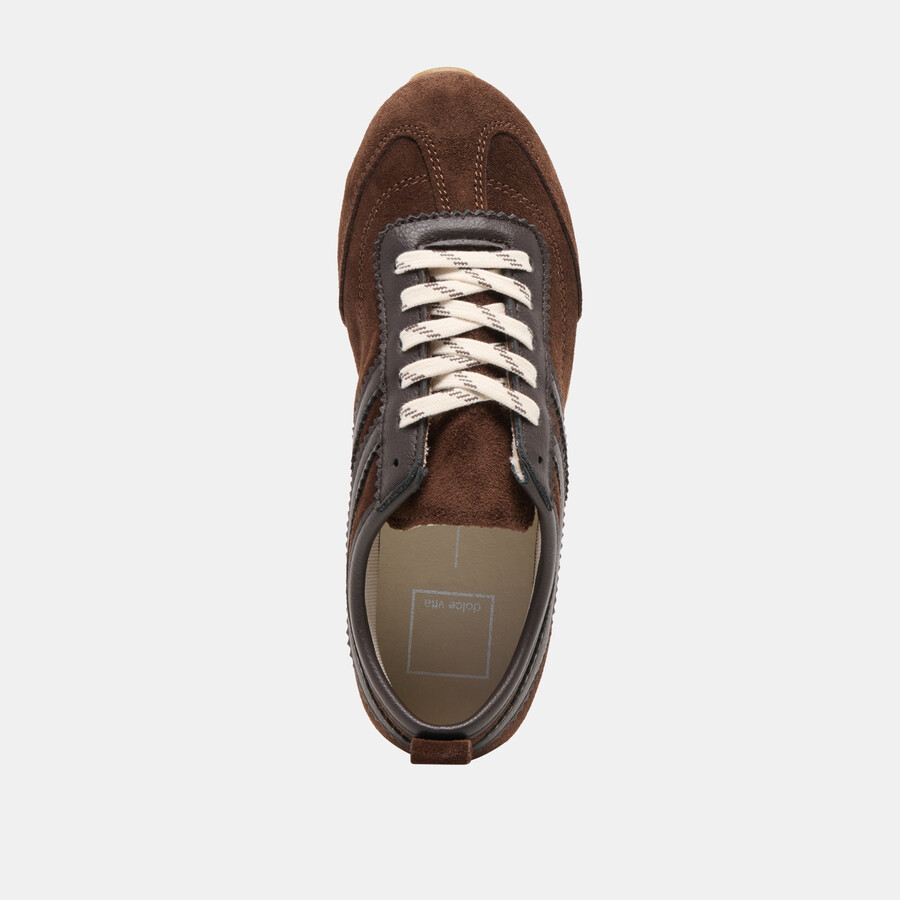 viper sneakers dunkelbraunes wildleder