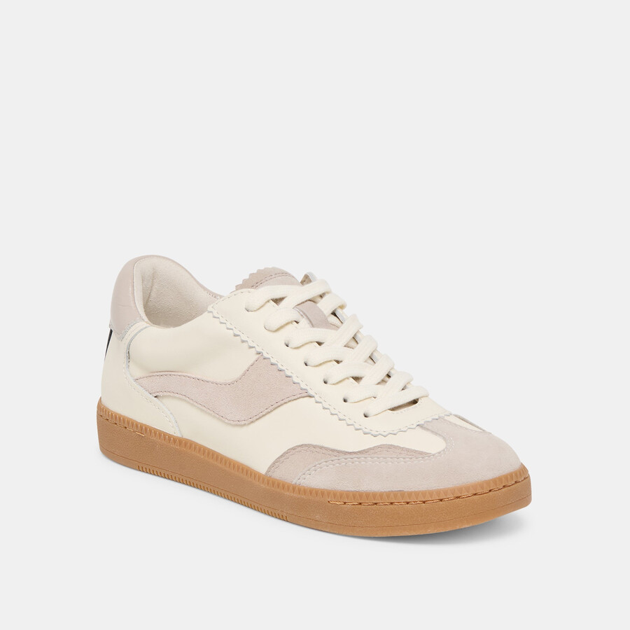 notice sneakers grau-weiß leder