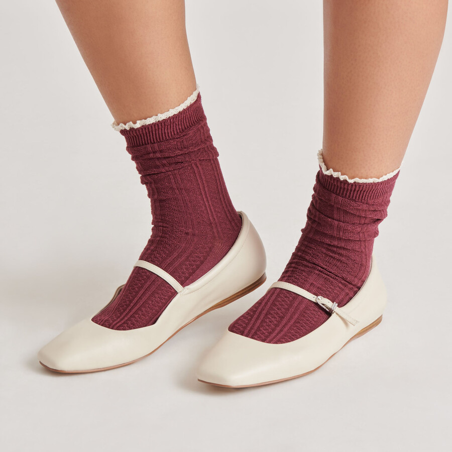 2er-pack prairie-socken schwarz-burgund