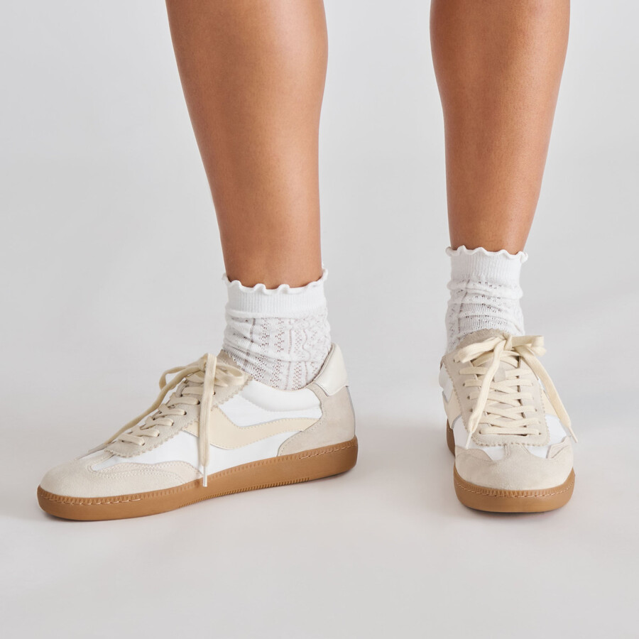 pointelle socken weiß