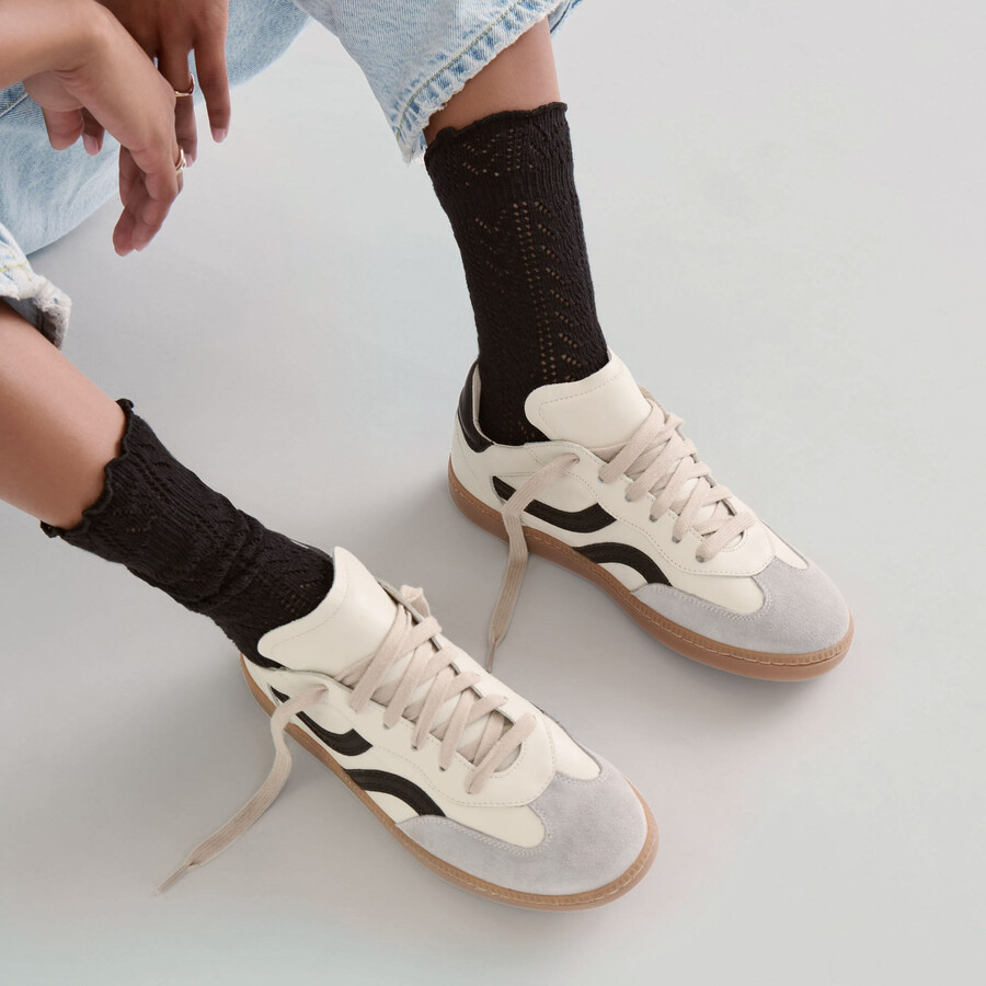 pointelle socken schwarz