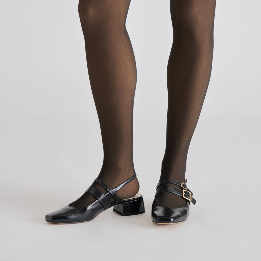 transparente thermostrumpfhose schwarz
