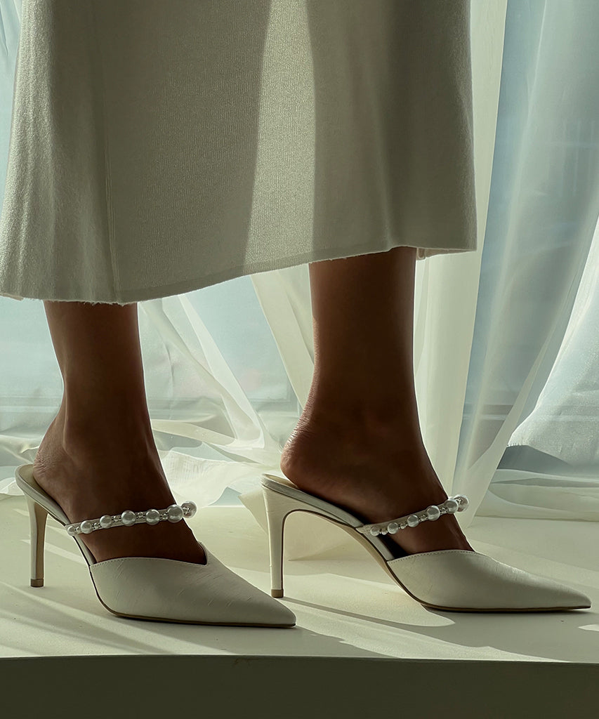 kanika pearl heels vanilleseide