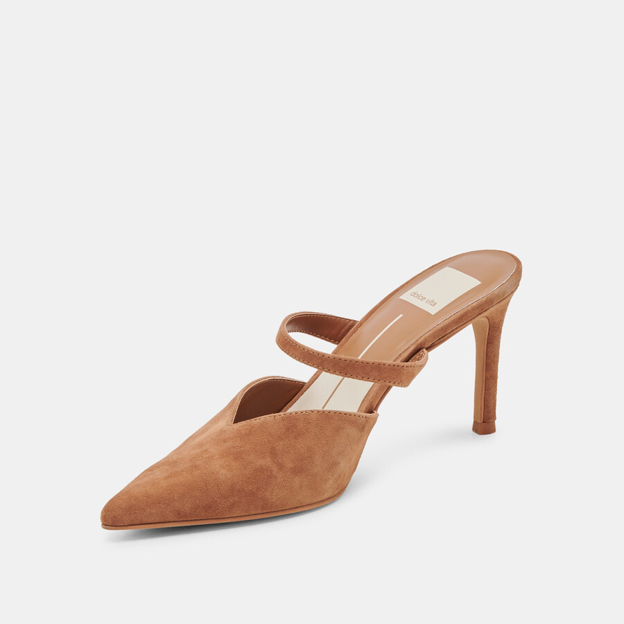 kanika heels pecan wildleder