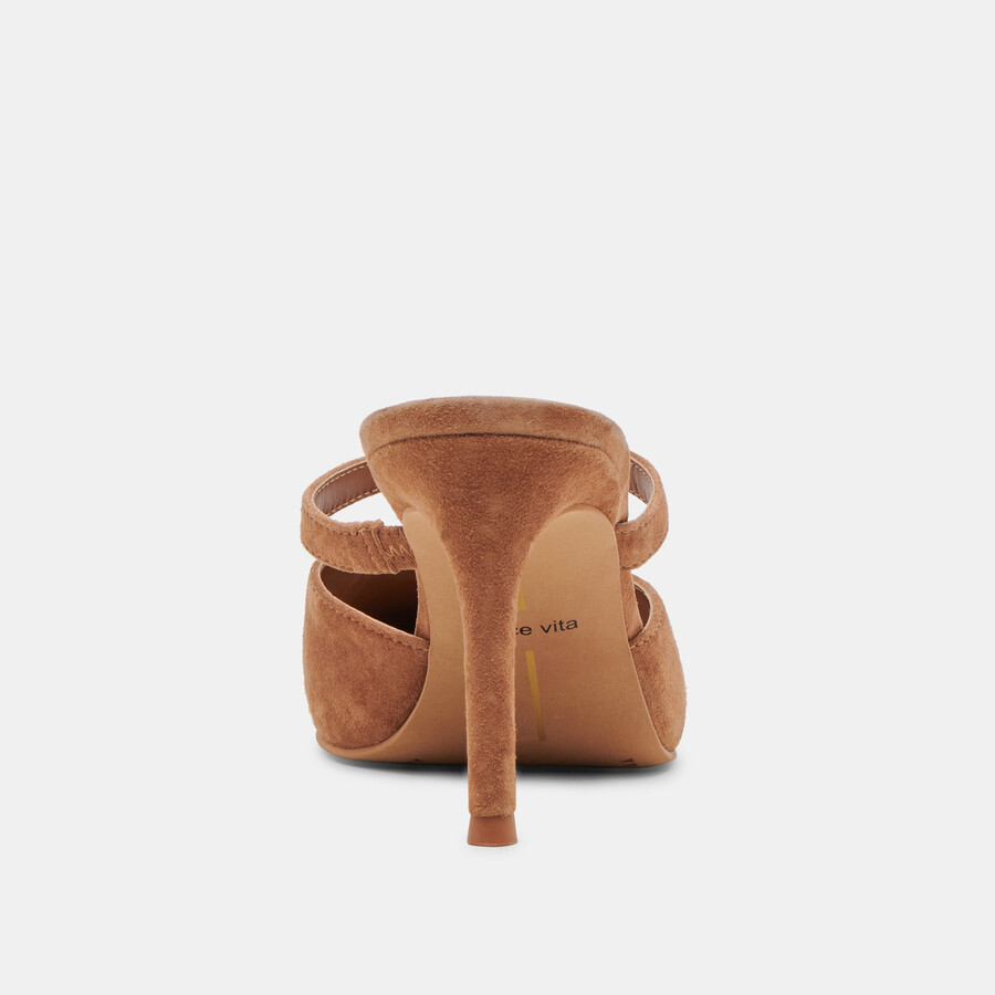 kanika heels pecan wildleder