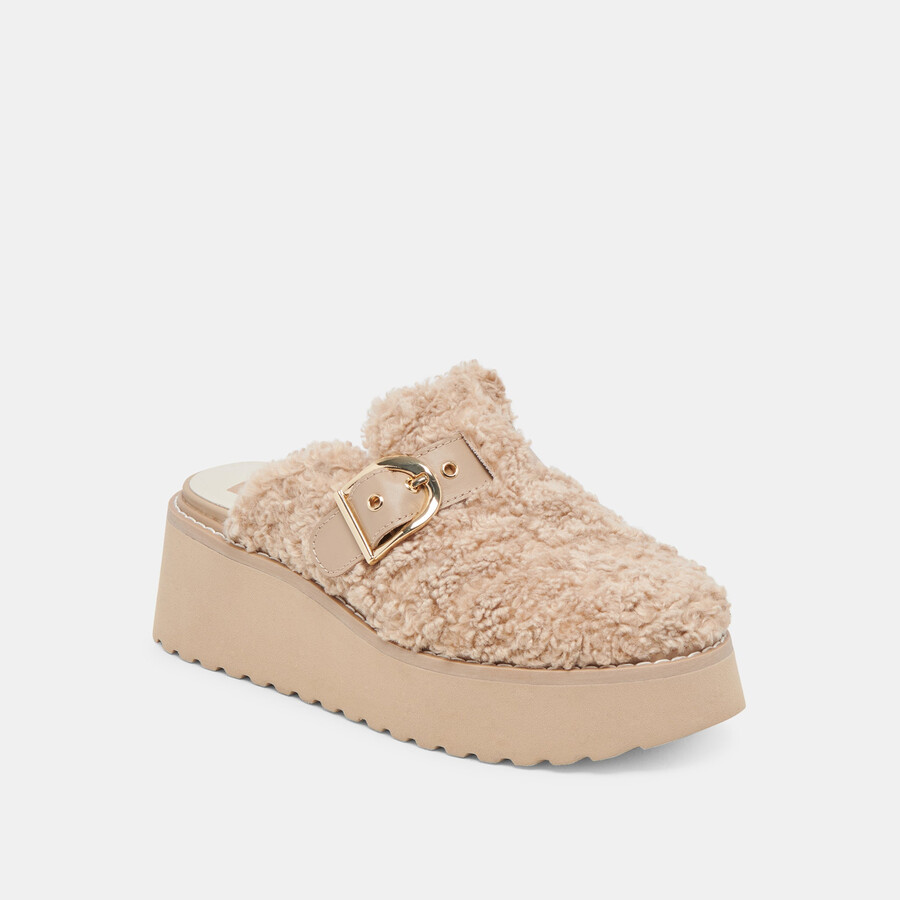 lelani plüsch-ballerinas aus naturplüsch