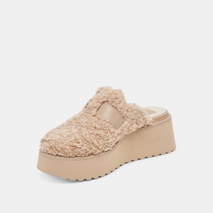 lelani plüsch-ballerinas aus naturplüsch