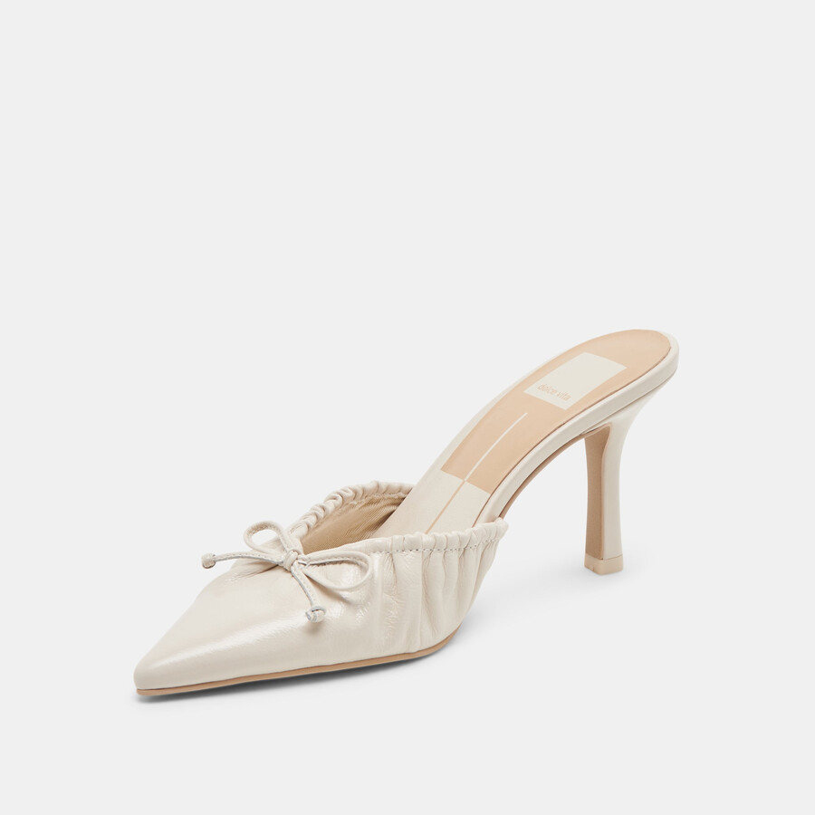 kairi heels elfenbein crinkle lackleder