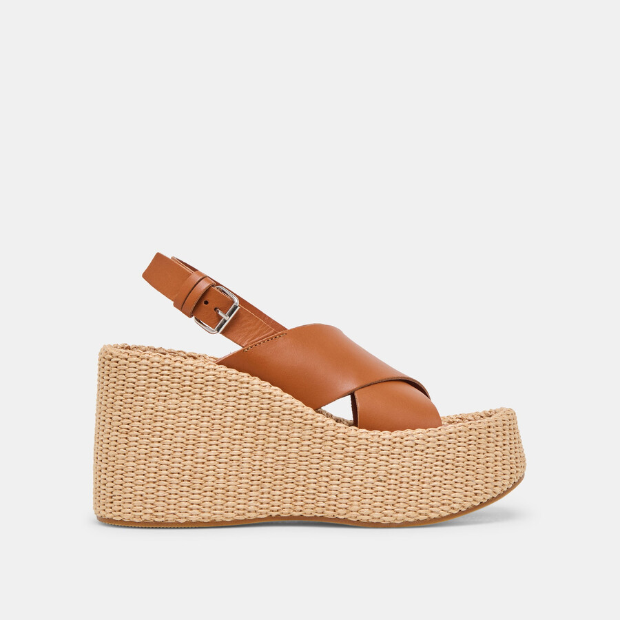 skylar keilschuhe aus braunem leder