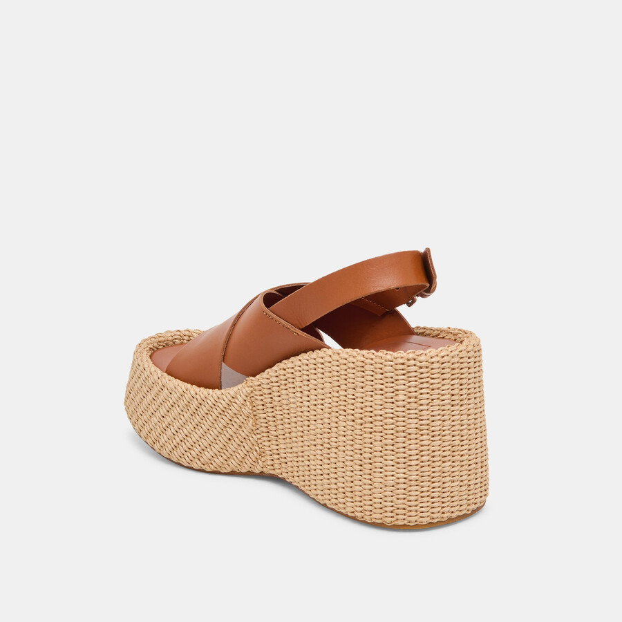 skylar keilschuhe aus braunem leder
