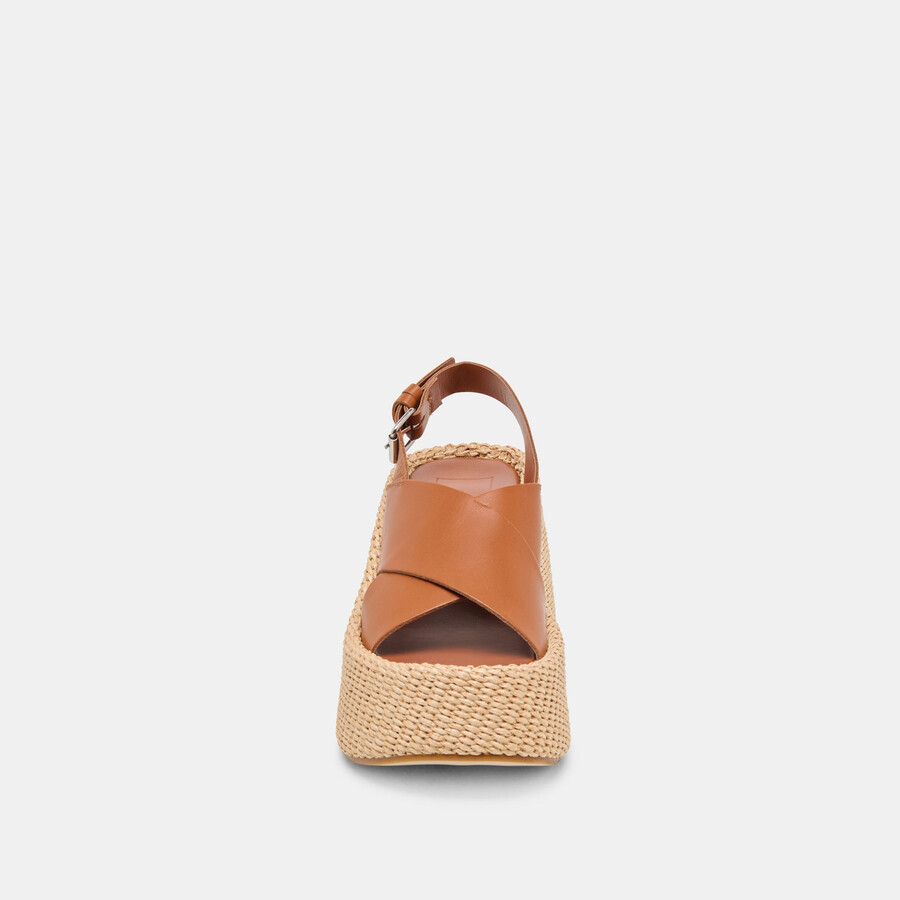 skylar keilschuhe aus braunem leder