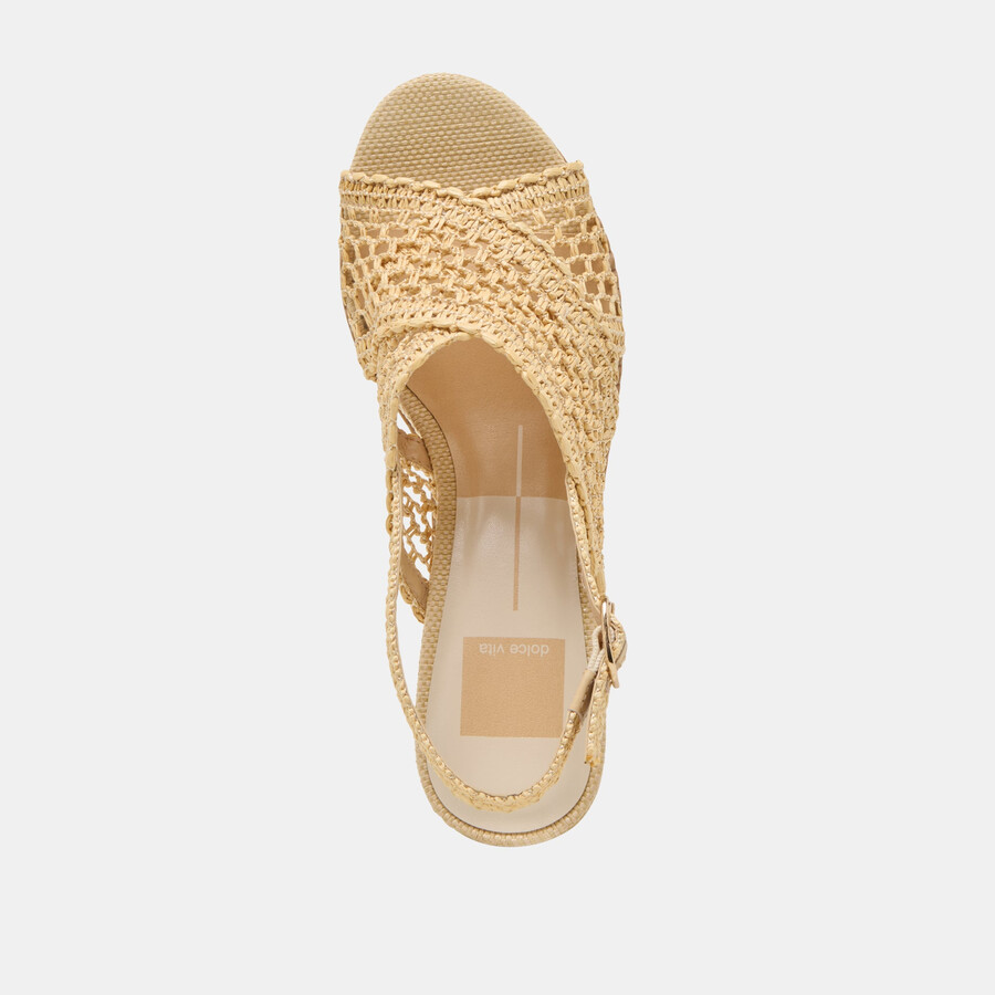 dexler keile hell natur gewebtes raffia