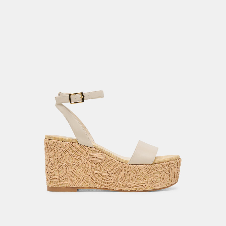 talisa wedges elfenbeinleder