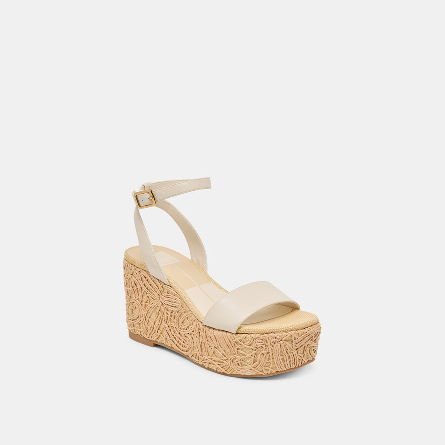 talisa wedges elfenbeinleder