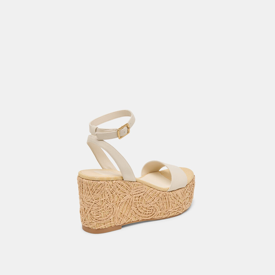 talisa wedges elfenbeinleder