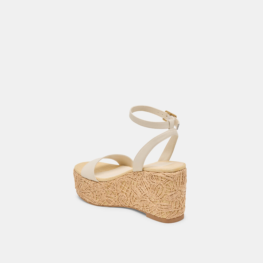 talisa wedges elfenbeinleder