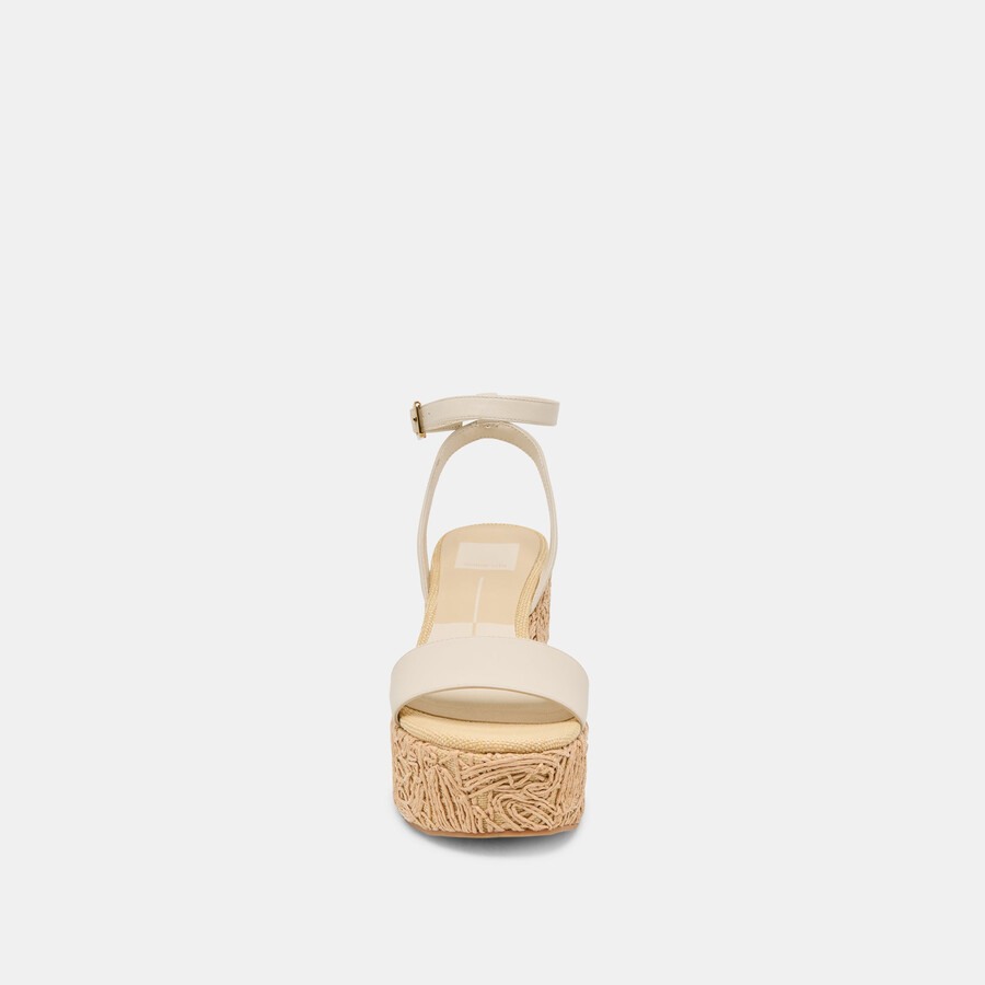 talisa wedges elfenbeinleder