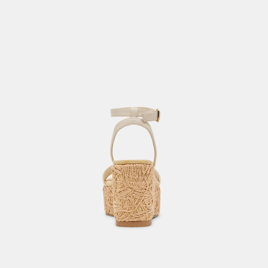 talisa wedges elfenbeinleder