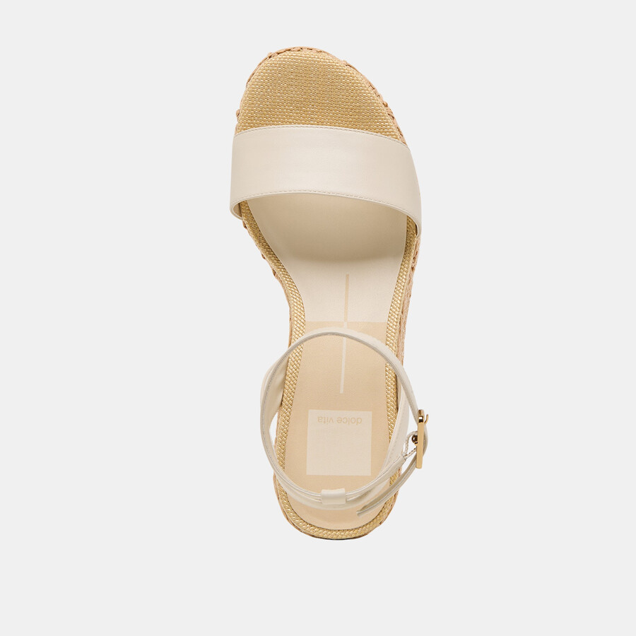 talisa wedges elfenbeinleder
