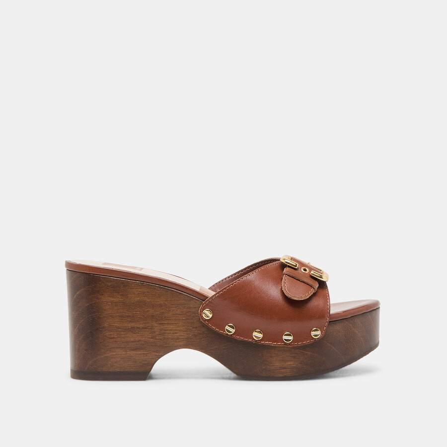 yalah heels aus braunem leder