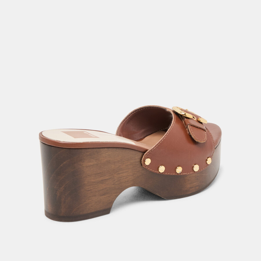 yalah heels aus braunem leder