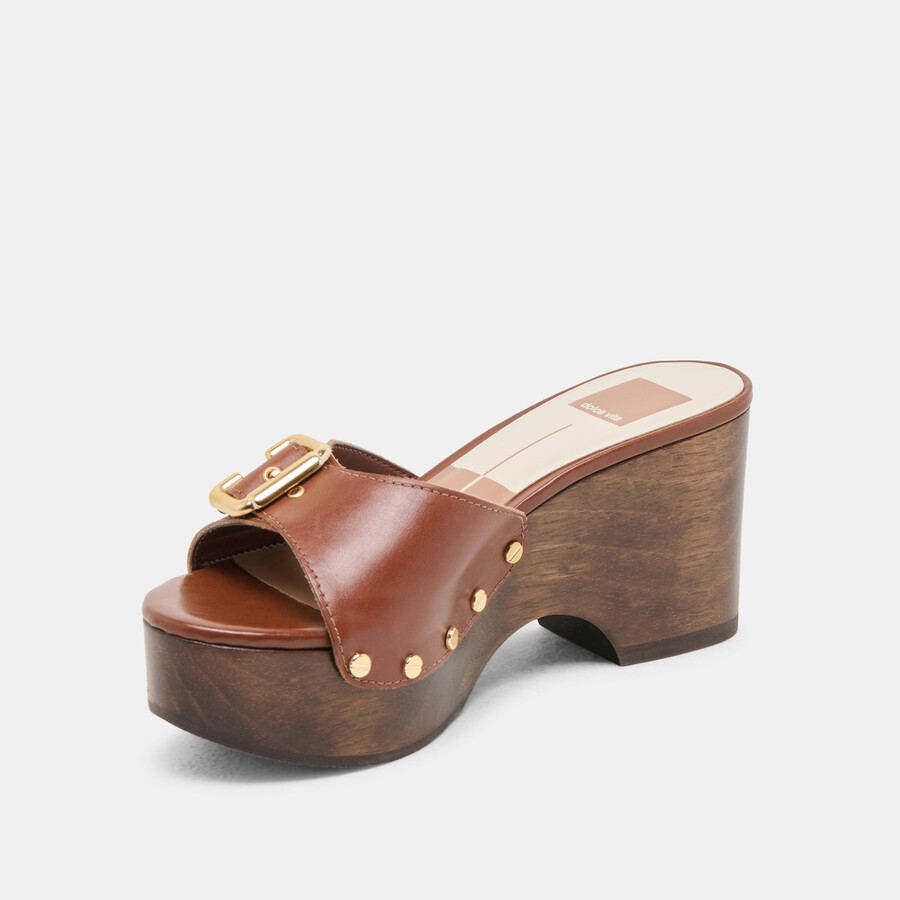 yalah heels aus braunem leder