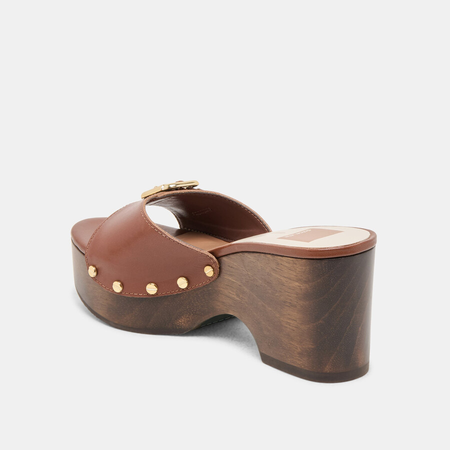 yalah heels aus braunem leder