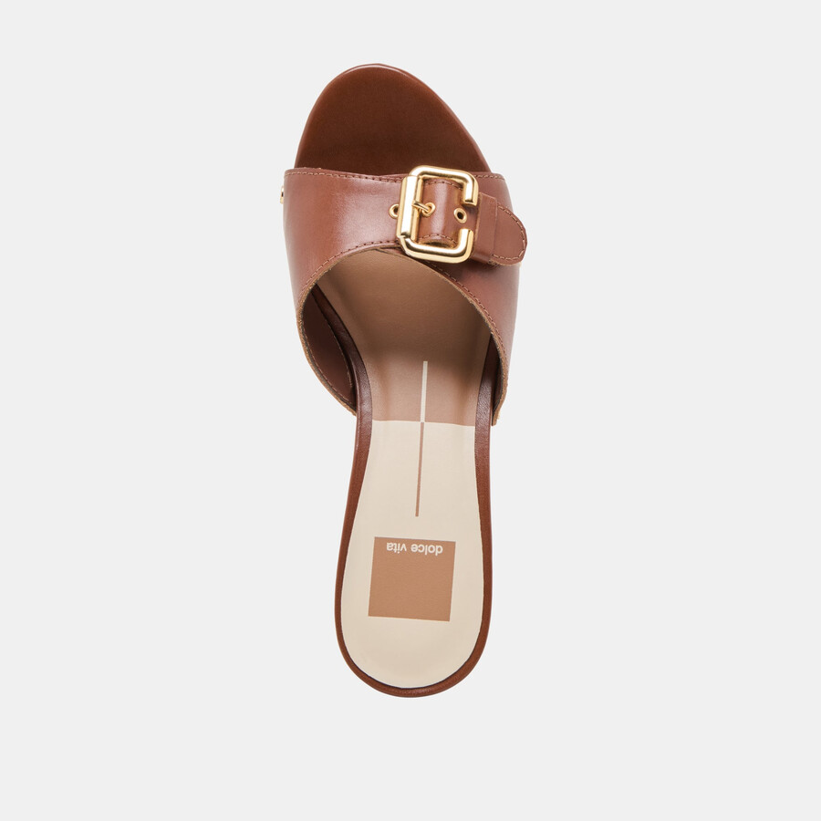 yalah heels aus braunem leder