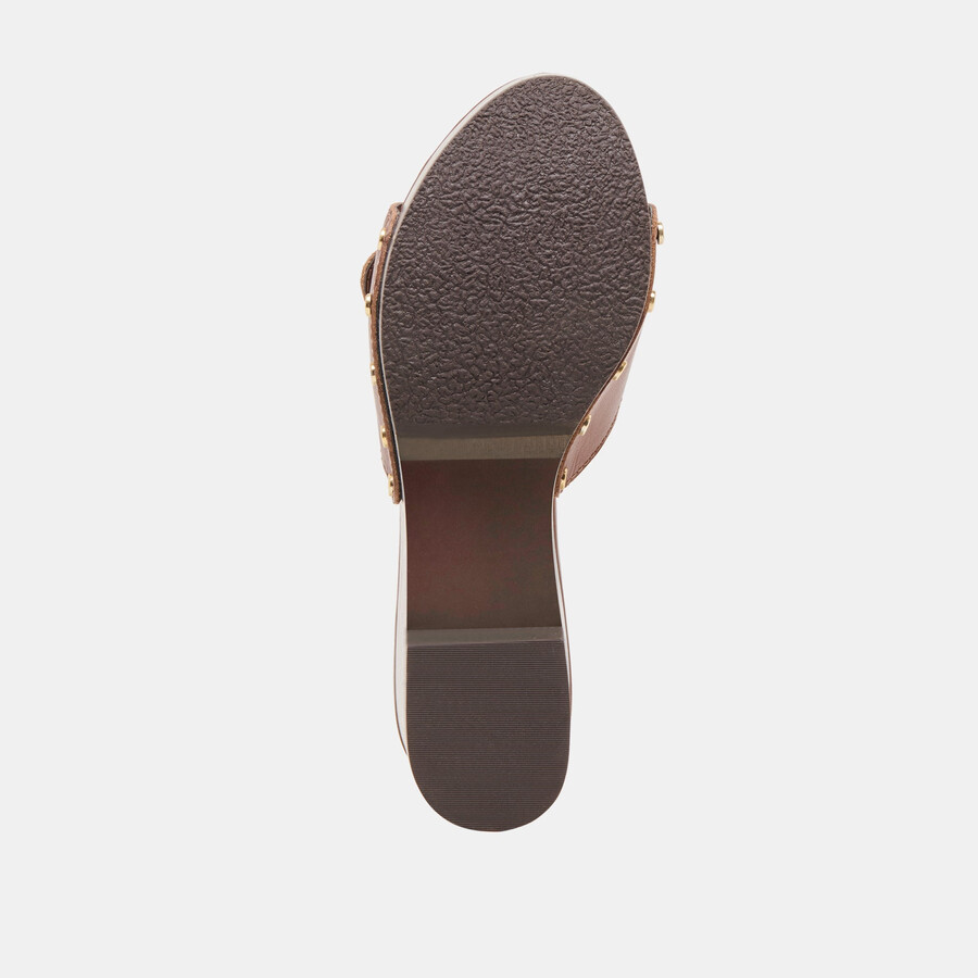 yalah heels aus braunem leder