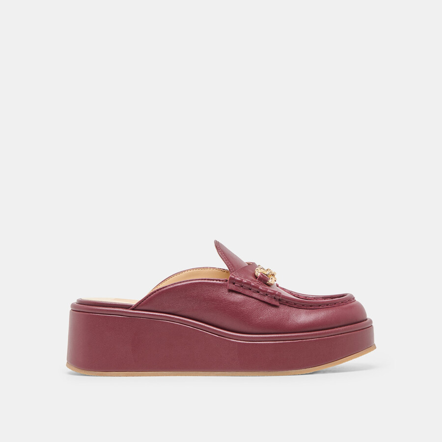 dorrel loafer bordeauxrotes leder