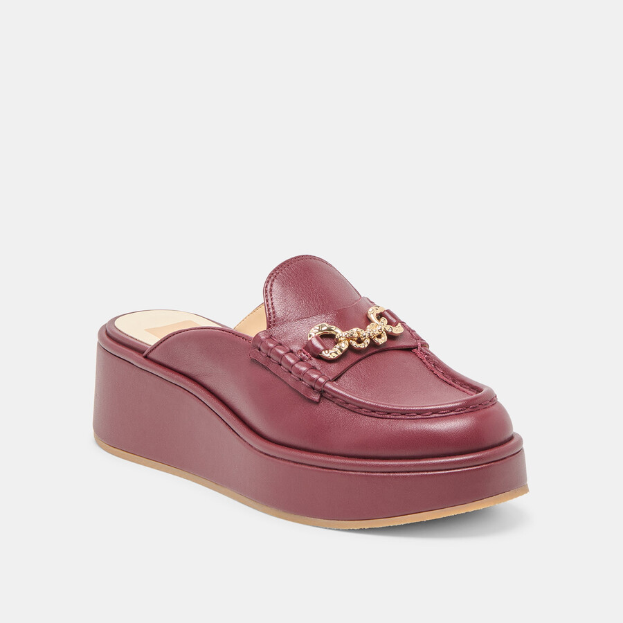 dorrel loafer bordeauxrotes leder