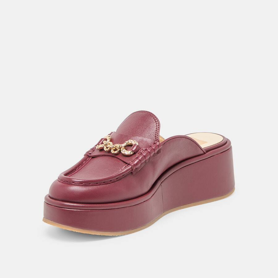 dorrel loafer bordeauxrotes leder