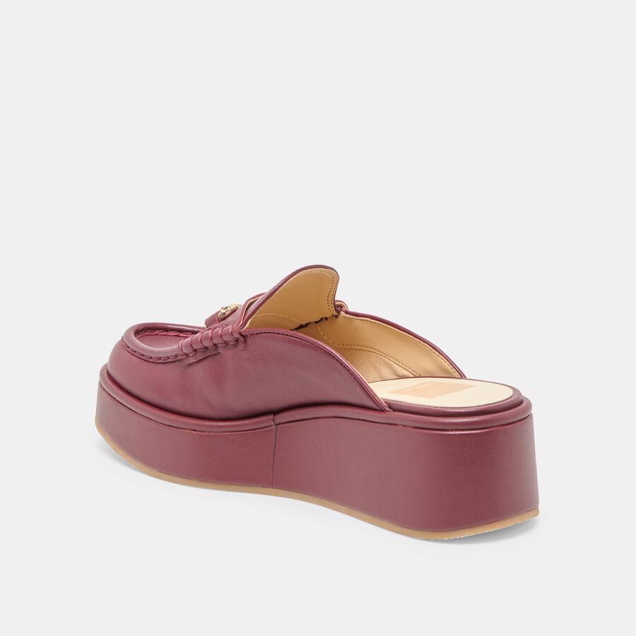 dorrel loafer bordeauxrotes leder