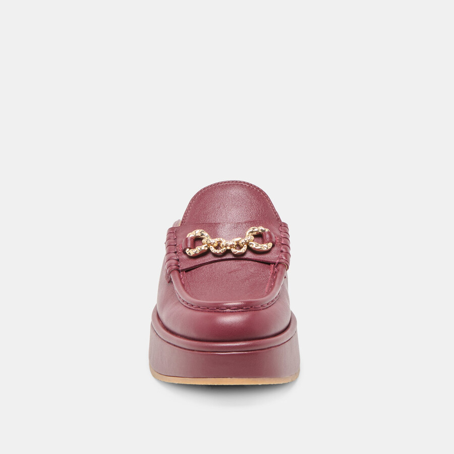 dorrel loafer bordeauxrotes leder