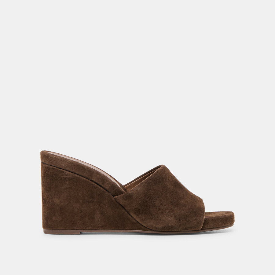holta wedges dunkelbraunes wildleder