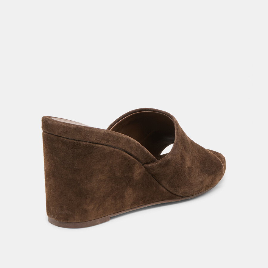 holta wedges dunkelbraunes wildleder