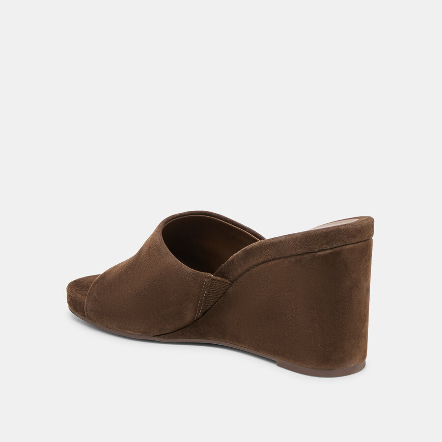 holta wedges dunkelbraunes wildleder