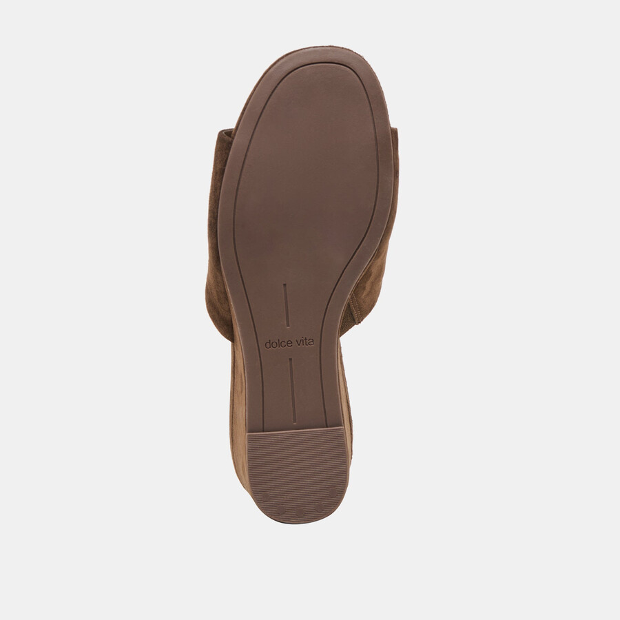 holta wedges dunkelbraunes wildleder
